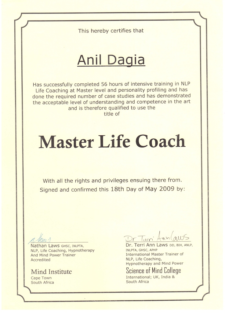 nlp master life coach